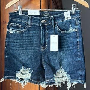 Just Blue High Rise Shorts, size large (12/14)